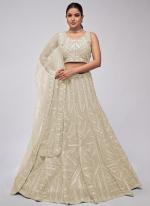 Soft Net Ivory Wedding Wear Sequins Work Lehenga Choli